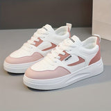 Fashion Pink & White Platform Sneakers