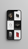 Product grid page for mobile phone
