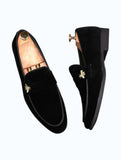 🖤 Uniallify Royal Velvet Loafers – Luxury Men’s Formal Shoes