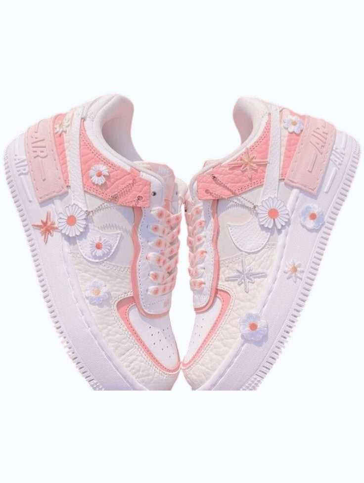 🌸 Uniallify Blossom Charm Sneakers – Cute Floral Casual Shoes