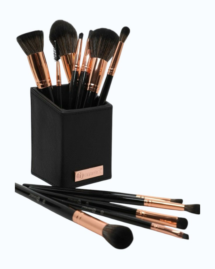Rose Gold Makeup Brushes with Holder