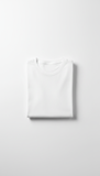 neatly folded white t-shirt